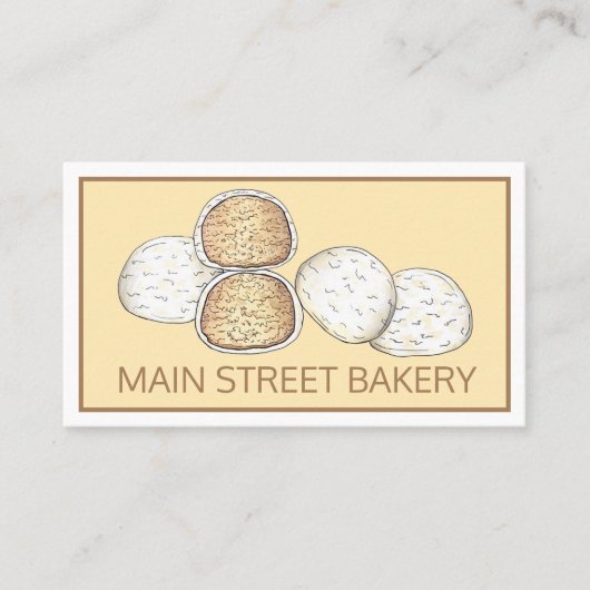 メキシイタリアンコ結婚クッキースノボールベーカリー 名刺 (正面)