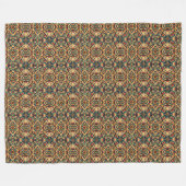 メキシインスパイアコン数々のデザイン色 フリースブランケット (正面(横))