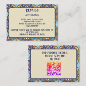 メキシエレガントコのタルベ結婚ラ詳細QRコード エンクロージャーカード (正面/裏面)