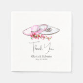 メキシエレガントコの結婚フローラハシエンダスタイル スタンダードカクテルナプキン (正面)