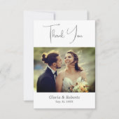 メキシエレガントコの結婚Haciendaスタイルありがとう サンキューカード (正面)