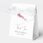 メキシエレガントコの結婚Haciendaスタイルありがとう フェイバーボックス (正面サイド)