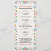 メキシエレガントコカラフルフローラ結婚フィエスタ プログラム (裏面)