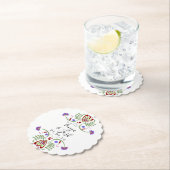 メキシエレガントコフォークの結婚花 |ミニハート ペーパーコースター (インサイチュ)