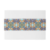 メキシエレガントコフローラタラベラ結婚タイル 招待状ベリーバンド (裏面例)