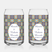 メキシエレガントコフローラタラベラ結婚楕円 ガラス缶 (裏面)