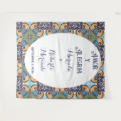 メキシエレガントコフローラタラベ結婚ラ背景 タペストリー (正面(横))