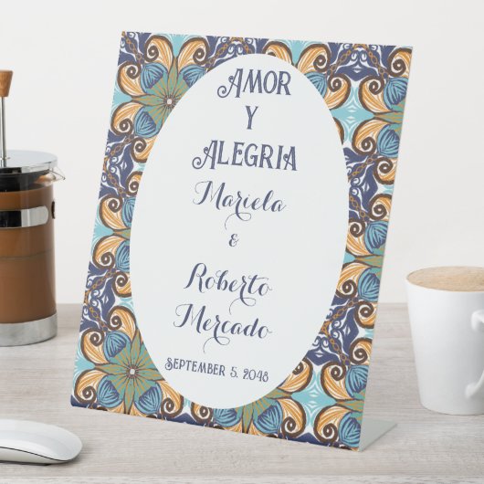 メキシエレガントコフローラタラベ結婚ラ背景 台座サイン (インサイチュ)