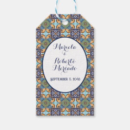 メキシエレガントコフローラタラベ結婚ラ ギフトタグ