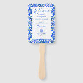 メキシエレガントコ・タラベラの結婚式プログラム ハンドファン (正面)