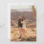 メキシエレガントコ・フィ結婚エスタの写真招待状 招待状 (裏面)