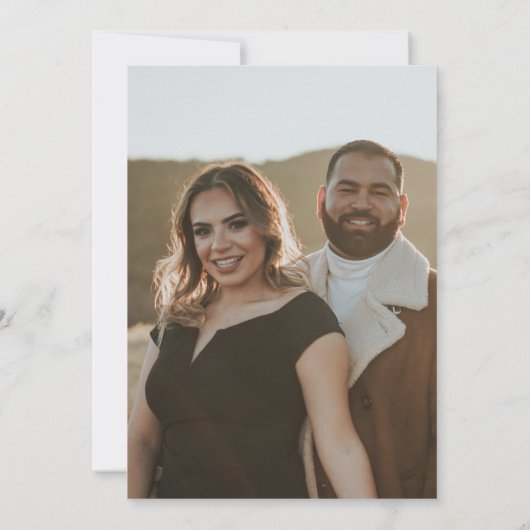 メキシエレガントコ・フィ結婚エスタの写真招待状 招待状 (裏面)