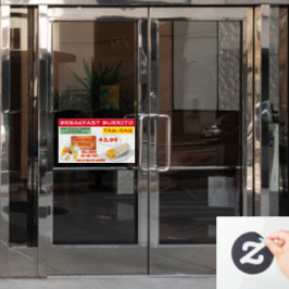 メキシカスタマイズコレストランブレックファストブリト ウィンドウサイン