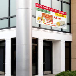 メキシカスタマイズコレストランブレックファストブリト 横断幕