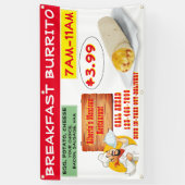 メキシカスタマイズコレストランブレックファースト 横断幕 (縦)