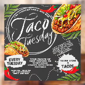 メキシカスタマイズコ・レストラン・タコ火曜日グラフィック ウィンドウサイン (シート2)