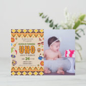 メキシカスタムコテーマ女子の最初の誕生日 招待状 (スタンド正面)