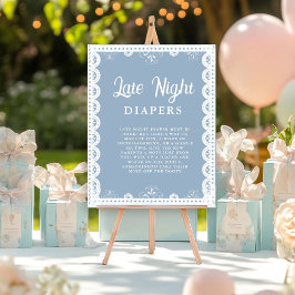メキシカタラベラ夜おむつ赤ちゃんシャワーゲームサイン ポスター