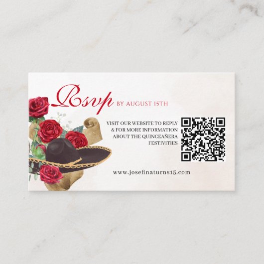 メキシカナマリアチチャラレッドローゼスキンセアニェラ エンクロージャーカード (正面)