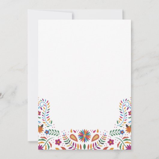 メキシカフィエスタベビーシャワー招待状 招待状 (裏面)