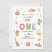 メキシカラフルカンフィエスタファースト誕生日 招待状 (正面)