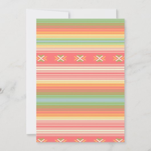 メキシカラフルカンフィエスタファースト誕生日 招待状 (裏面)