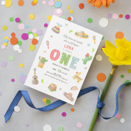 メキシカラフルカンフィエスタファースト誕生日 招待状