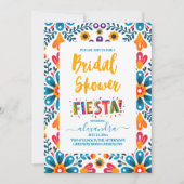 メキシカラフルカンフィエスタフローラブライダルシャワー 招待状 (正面)