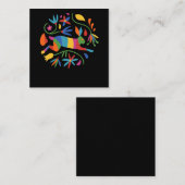 メキシカラフルコのおとみ晴れと花 スクエア名刺 (正面/裏面)