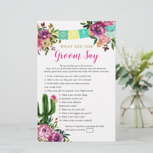 メキシカラフルコの愛の新郎がゲームを言う (スタンド正面)