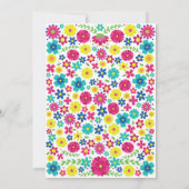 メキシカラフルコの花キンセアニラの招待 案内状 (裏面)