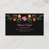 メキシカラフルコの花結婚の登録 エンクロージャーカード (正面)