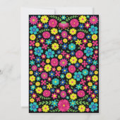 メキシカラフルコの花結婚式招待状 案内状 (裏面)