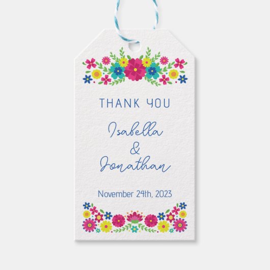 メキシカラフルコの花 ギフトタグ (正面)