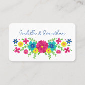 メキシカラフルコの花 プレイスカード (裏面)