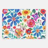 メキシカラフルコの花 ラッピングペーパーシート (正面3)