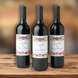 メキシカラフルコの花 ワインラベル