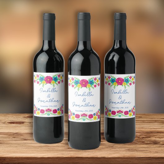 メキシカラフルコの花 ワインラベル