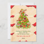 メキシカラフルコオーナメントクリスマスツリー シーズンカード (裏面)