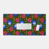 メキシカラフルコスタイル花パタエレガントーン デスクマット (キーボード&マウス)