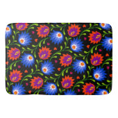 メキシカラフルコスタイル花パタエレガントーン バスマット (正面)