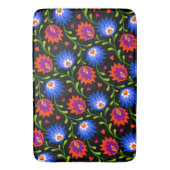 メキシカラフルコスタイル花パタエレガントーン バスマット (正面縦)