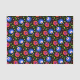 メキシカラフルコスタイル花パタエレガントーン 薄葉紙