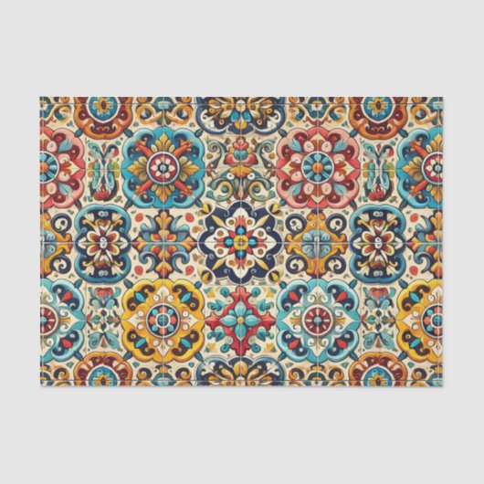 メキシカラフルコタイル 薄葉紙 (正面)