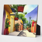 メキシカラフルコビレッジ通り名勝ウォーター色 フォトプラーク (側面)