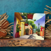 メキシカラフルコビレッジ通り名勝ウォーター色 フォトプラーク (側面)