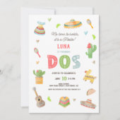 メキシカラフルコフィエスタ第2誕生日 招待状 (正面)