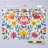 メキシカラフルコフォークアートフローラ 薄葉紙 (クラフト)