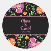 メキシカラフルコフローラフィ結婚エスタ ラウンドシール (正面)