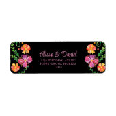 メキシカラフルコフローラフェスタ差出人住所 ラベル (正面)